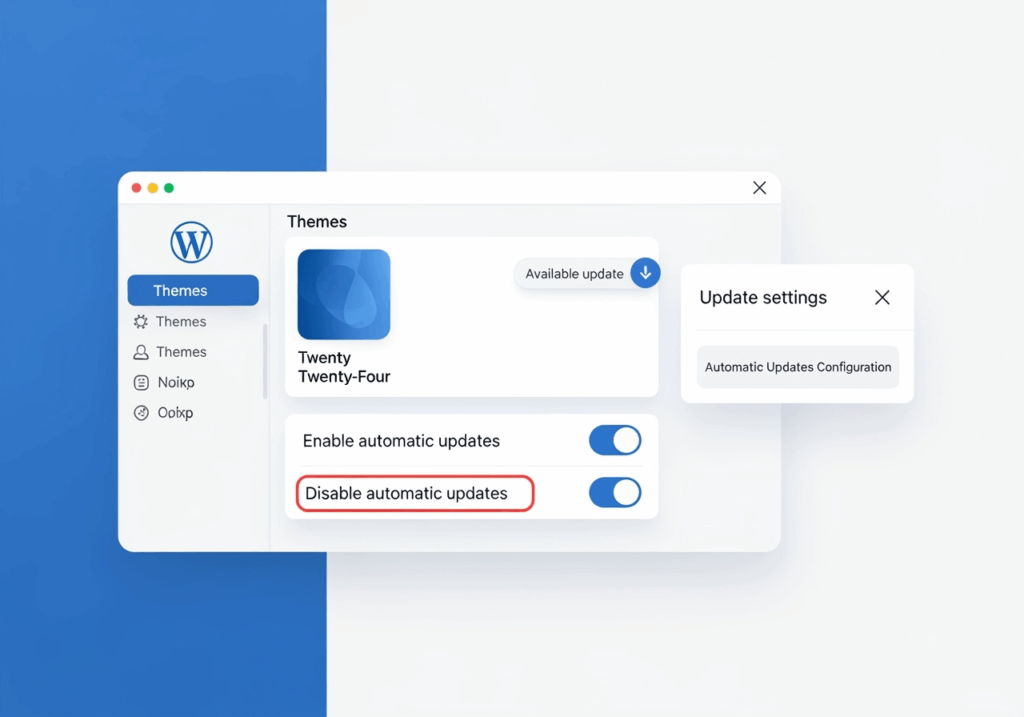 automatisk uppdatering wordpress tema