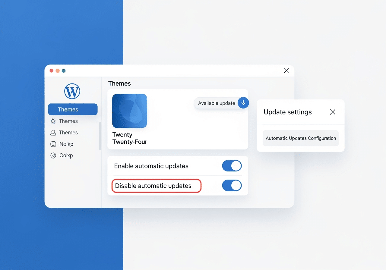 WordPress tema uppdatering