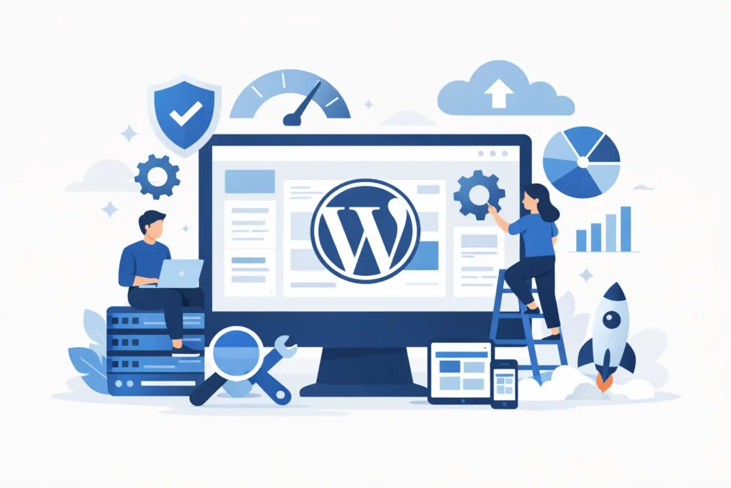 WordPress website management for businesses