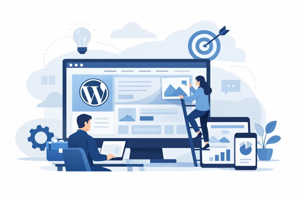 Create a WordPress website for business correctly