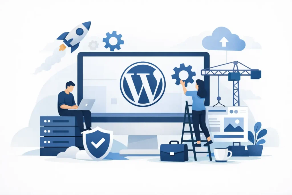 Install WordPress for businesses right from the start