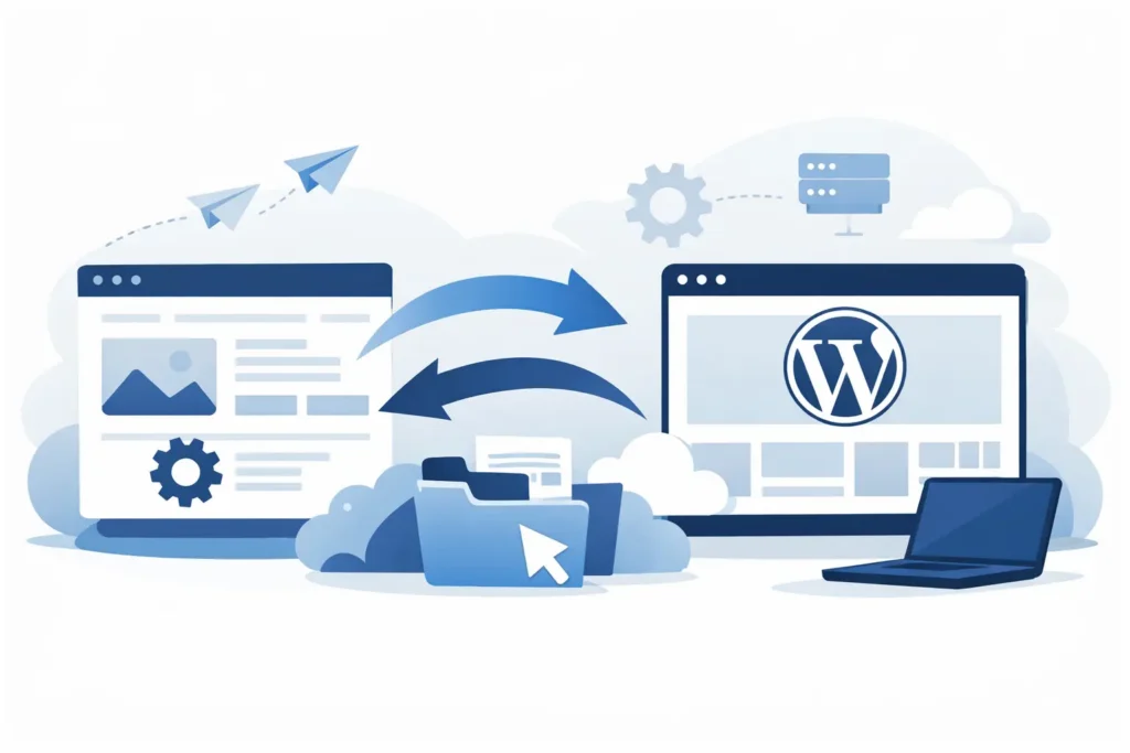 Migrate website to WordPress correctly