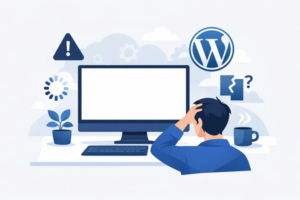 WordPress white screen - how to fix the error