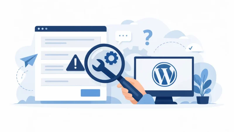 Felsöka kontaktformulär WordPress för företag