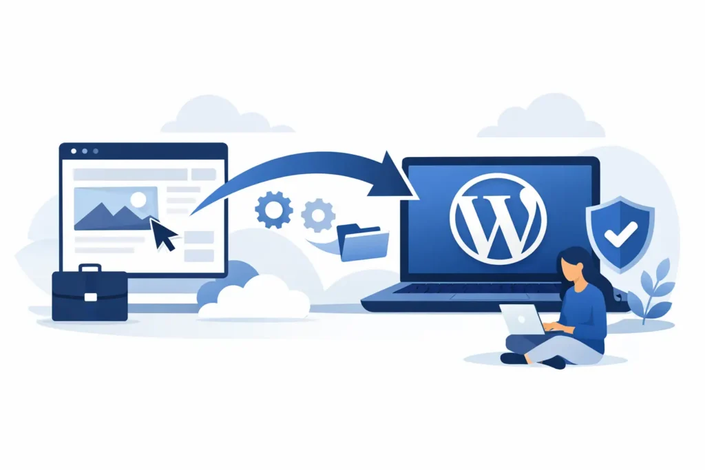 Move your business website to WordPress correctly