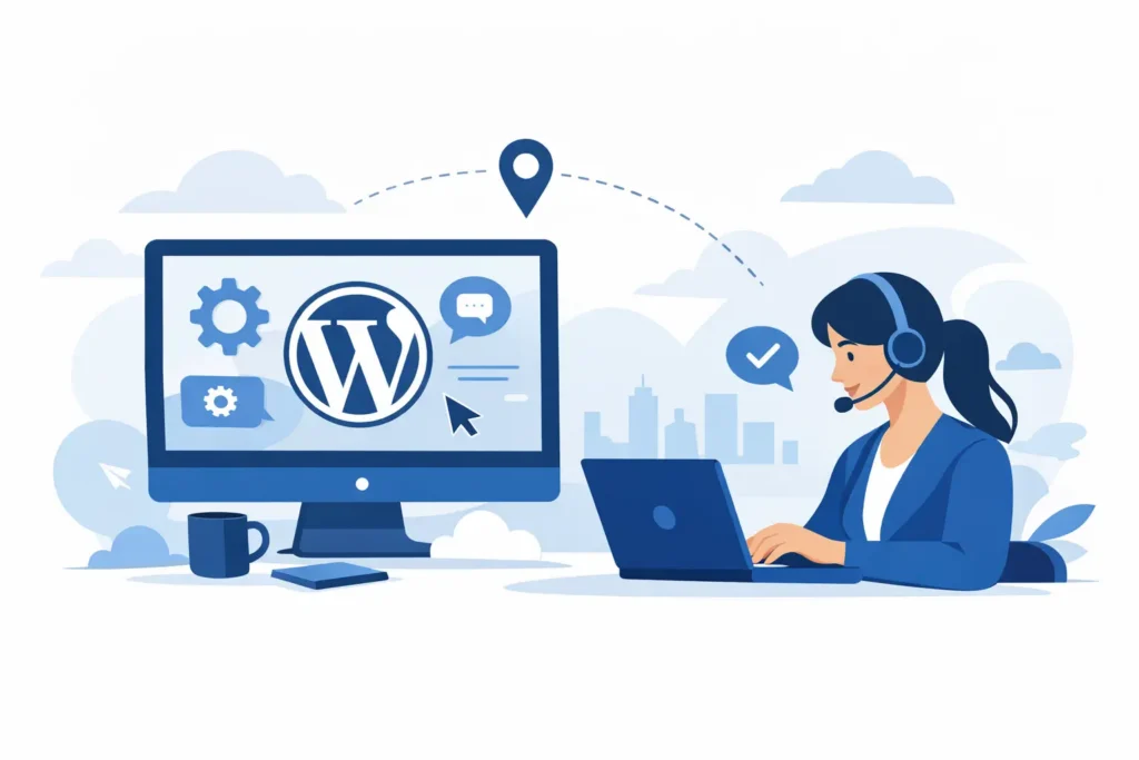 Remote WordPress technical support for businesses