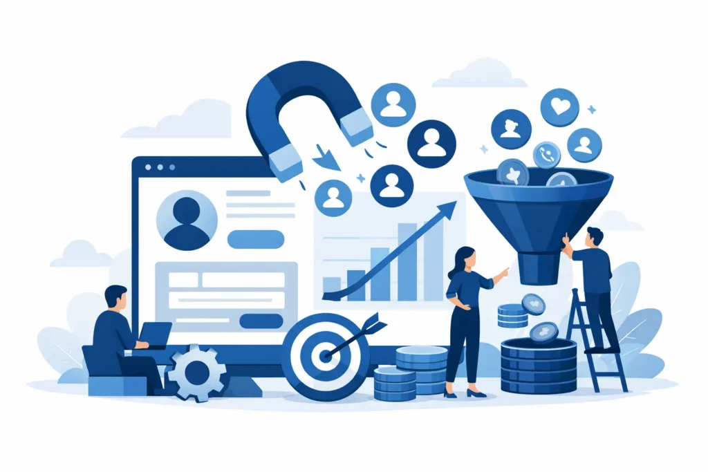 Lead generation website for businesses