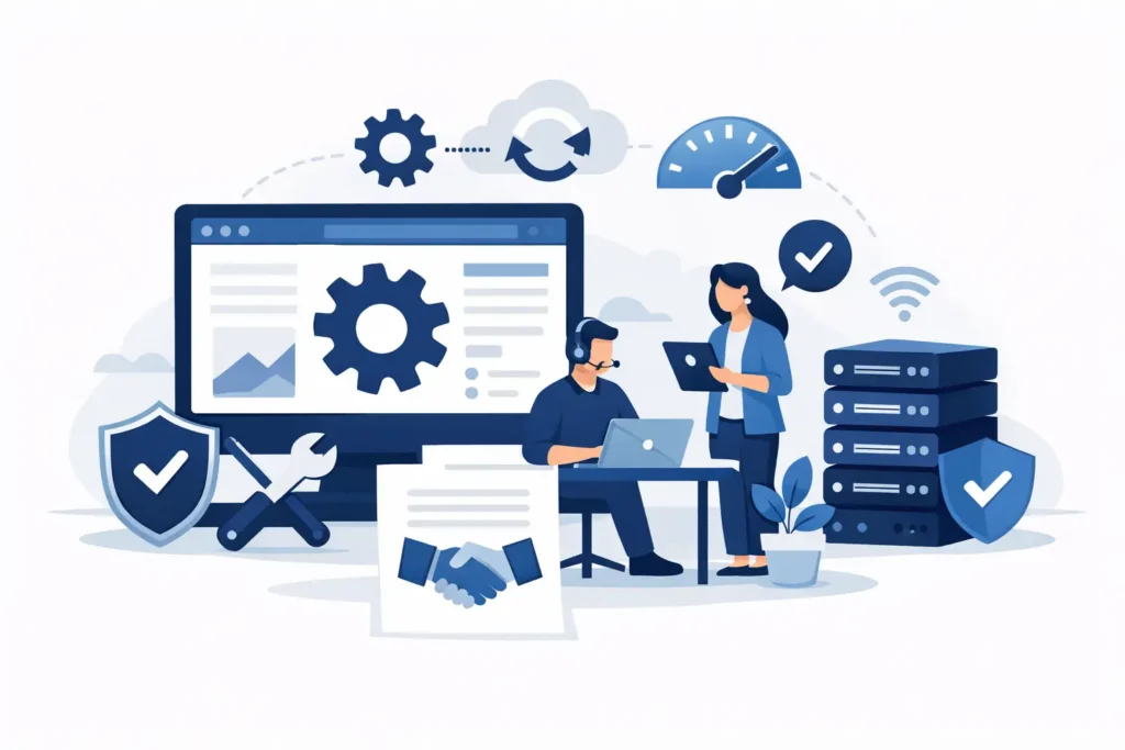 Service agreement for website for companies